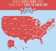 The most popular video game when it comes to cheats for every state in the United States (Image via All Home Connections)